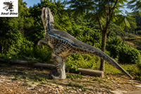 Costume de dinosaure Velociraptor réaliste pour adulte, avec pattes cachées, léger, taille réelle, pour centre commercial, avec fonction rugissement