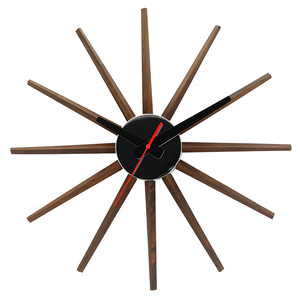 Đồng Hồ Treo Tường Bằng Gỗ <span class=keywords><strong>Sunburst</strong></span> Đồng Hồ Thạch Anh Treo Tường Im Lặng Trang Trí Thiết Kế Cổ Điển Bằng Gỗ Cho Gia Đình Đồng Hồ Lớn Sang Trọng - Product Image 6