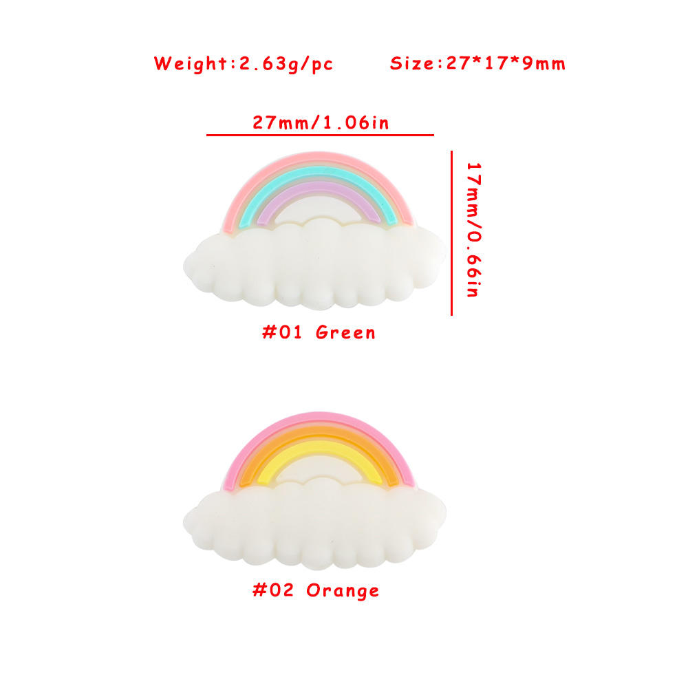 SA165ลูกปัดผสมโฟกัสสีรุ้ง