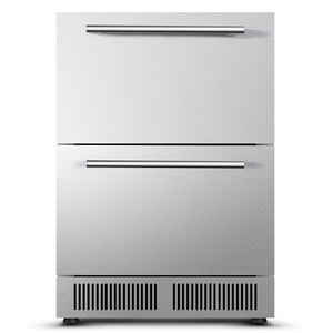 Refrigerador de doble cajón de acero inoxidable con doble temperatura, apto para uso comercial en exteriores, refrigerador empotrado. - Product Image 4