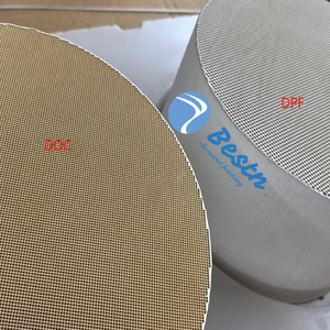 Tổ ong gốm chất xúc tác chất nền doc/DPF/SCR lớp phủ với PT PD RH xúc tác chuyển đổi cho Máy phát điện diesel - Product Image 1