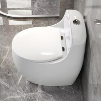 HG Nouveauté Sanitaire WC Monobloc en Céramique à Siphon, Cuvette de Toilette Colorée pour Salle de Bain