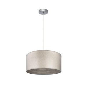 Lampada a Sospensione 1xE27 in Nichel e Legno Grigio 40x40 cm - Ideale per Illuminare Spazi Moderni e Aggiungere Stile Decorativo. - Product Image 1