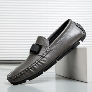 Chaussures habillées en cuir verni pour hommes, bout rond, empeigne en mesh, lacets, chaussures habillées pour affaires, formelles, décontractées, confortables - Product Image 5