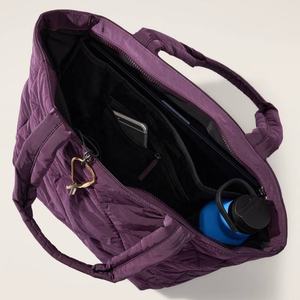 Sac à bandoulière décontracté pour femme, usage quotidien, sac fourre-tout matelassé tendance, logo personnalisé, nylon doux, couleur unie, fermeture éclair - Product Image 2