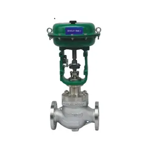 Pneumatic actuated diaphragm type single-seated control valve