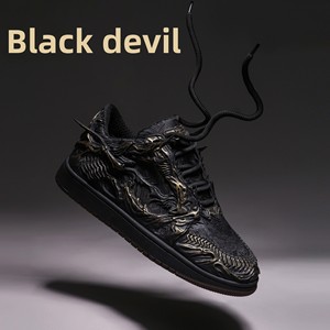 Wukong Black Demon Bestseller transfrontalier Baskets à lacets pour hommes de style chinois 2026 en tissu léger avec semelle en caoutchouc rehaussante - Product Image 4