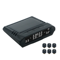 Moniteur de pression des pneus sans fil pour camion JYS, détection de 6 pneus, TPMS solaire 4V, garantie 1 an