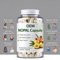 Capsules de Nopal en marque privée OEM, 90 unités, 1350 mg, avec supplément alimentaire de cactus figue de Barbarie