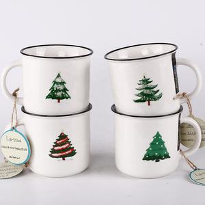 Taza de cerámica personalizada con tu logotipo, <span class=keywords><strong>tazas</strong></span> simples europeas en línea de Navidad, baratas - Product Image 6