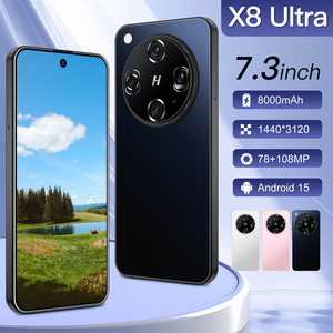 Phong Cách Mới X8 Siêu Mở Khóa 5G Điện Thoại Thông Minh 108MP 100W 16GB + 1Tb Bộ Nhớ 7.3 Inch HD Màn Hình <span class=keywords><strong>Android</strong></span> 14 Dual Thẻ Pháp Cho - Product Image 4