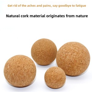 Balle de massage en liège naturel pour le soulagement des douleurs musculaires profondes, la relaxation des fascias, le yoga, le Pilates et l'entraînement de récupération - Product Image 5