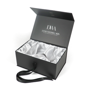 Luxury Folding Magnet Paper Box Magnetic Close Foldable Gift Jewelry <b>Packaging</b> Boxes Rigid Clothing Packing Lid Satin Hat Box - Product Image 3