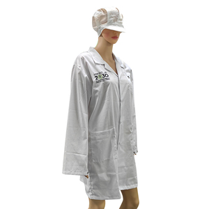 ALLESD安全ポリエステル作業制服クリーンルームスーツ<span class=keywords><strong>ESD</strong></span>スモック帯電防止作業服 - Product Image 3