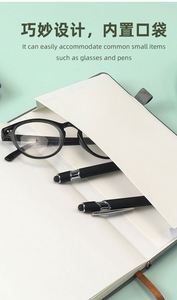 A5 PU Notebook Hardcover Elastic Band High Quality <b>Paper</b> Pocket Diary Enterprise Customized LOGO Business Gift - Product Image 6
