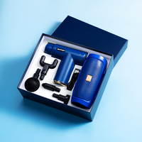 Pistolet de massage personnalisé avec logo + haut-parleur 2-en-1, coffret de luxe personnalisé pour cadeaux publicitaires d'entreprise