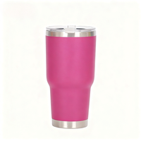 Bouteille d'eau isotherme de voyage en acier inoxydable à double paroi de 30 oz avec logo personnalisé, couvercles et pailles – Vente en gros