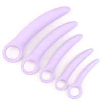 1 Ensemble de 5 Dilatateurs Vaginaux en Silicone Souple, Petits Anneaux de Traction Ivoire, Jouets pour Vaginisme, Plugs Anaux, Dilatateurs Vaginaux et Anaux, Produits Sexuels