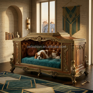 Divano in Legno Massello Intagliato a Mano con Rivestimento in Pelle - Stile Classico Europeo di Lusso per Progetti di Ville e Hall di Hotel (OEM/ODM) - Product Image 6