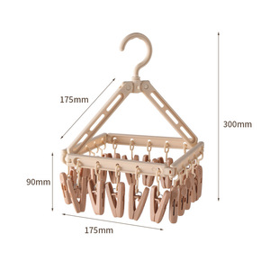 Xinzao Foldable <b>Sock</b> Drying Clip Multi Clip For Underwear Clothes Rack Windproof Home Balcony Use - Product Image 5