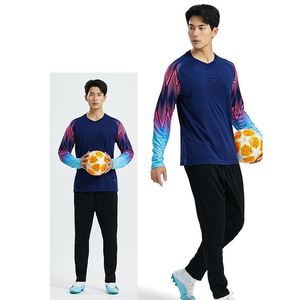 Di alta qualità in bianco abbigliamento da calcio da uomo maglia da calcio Logo di personalizzazione manica lunga verde calcio portiere maglie da allenamento - Product Image 2