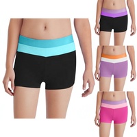 Traje de Baile Latino para Niñas de 6 a 16 Años, Trajes de Danza Lírica para Competencia, Shorts Deportivos de Gimnasia, para Eventos, Clases, Entrenamiento, Espectáculos de Danza