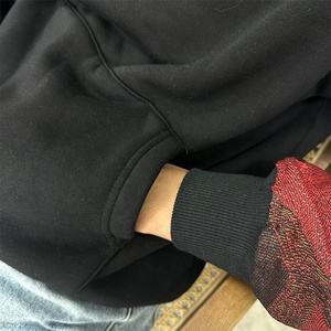 Pullover personalizzabile <span class=keywords><strong>Anime</strong></span> felpa con cappuccio con ODM tessuto a manica rapida cucito colletto con cappuccio - Product Image 3