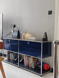 Soportes de <span class=keywords><strong>TV</strong></span> de diseño minimalista, armario cuadrado de almacenamiento de Metal, conjunto de muebles modulares para sala de estar y oficina - Product Image 4