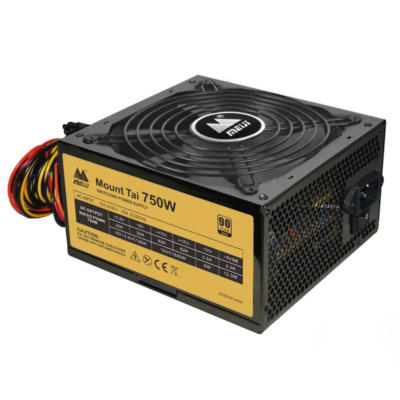 Fuente de alimentación ATX de alta calidad para Pc, interruptor ATX de 750W, fuente de alimentación para servidor PSU GPU