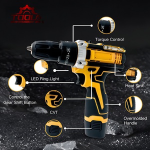 Taladro Inalámbrico Dw Modelo 12V, Multifunción, Dos Velocidades, Eléctrico de Litio, con Caja de Herramientas y Accesorios, Potencia Nominal de Entrada de 500W - Product Image 3