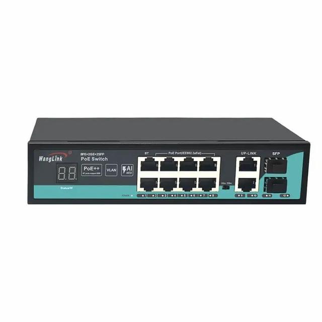 High Quality 8-Port PoE Gigabit Uplink Switch Unmanaged with Intelligent Detection for Seamless Network Connectivity