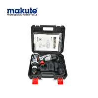 Makute 12v 16v 20v Perceuse sans fil mini pratique sans balais à batterie au lithium à percussion CD026