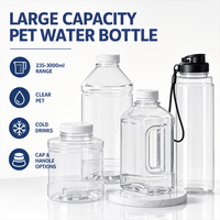 Bouteille d'eau minérale en PET grande capacité 235ml-3000ml, seau en plastique