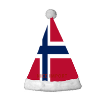 Meistverkaufte Niederländische Flaggen-Weihnachtsmützen Komfortable Plüsch-Weihnachtsmützen für Erwachsene Neujahrs-Festliche Party-Kopfbedeckung