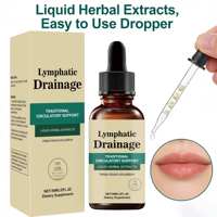 Gouttes liquides de drainage lymphatique à marque OEM, suppléments à base de plantes, échinacée pour la détoxification et le soutien lymphatique, emballage en bouteille
