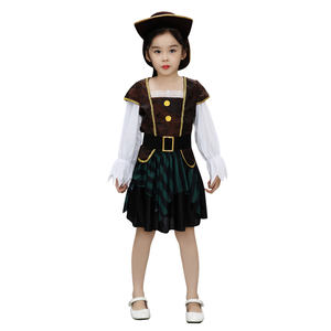 <span class=keywords><strong>Disfraz</strong></span> de Halloween para niños, <span class=keywords><strong>disfraz</strong></span> de capitán pirata Vikingo, vestido de dos piezas, ropa para el escenario - Product Image 3