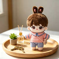 Peluche d'ours anime super douce personnalisable, jouet en peluche ODM avec logo brodé, coton PP, maille lavable, vente en gros pour bébés