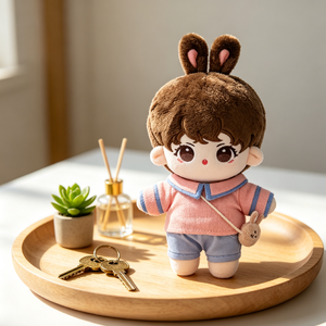 Anpassbares Superweiches Anime-Bären-Plüschtier ODM Kuscheltier mit Besticktem Logo PP-Baumwolle Netzstoff Waschbar Großhandel für Babys - Product Image 2
