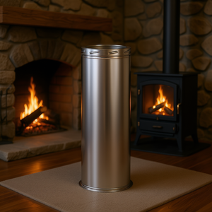 Tuyau de cheminée en acier inoxydable 6 x 24 pouces à double paroi pour la ventilation des poêles, pièces de cheminée - Product Image 2