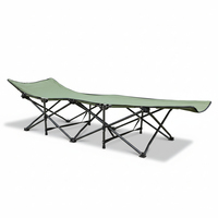 Lit de camping pliable ultraléger de luxe en métal moderne pour chambre à coucher, jardin extérieur, plage, voyage