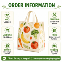 Sac fourre-tout réutilisable en PP non tissé, grande capacité, avec logo personnalisé, écologique et robuste pour les courses