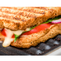 Grill panini multifonction 4-en-1 avec 10 menus prédéfinis, écran tactile numérique, plaques de cuisson amovibles, ouverture à 180° °   pour barbecue