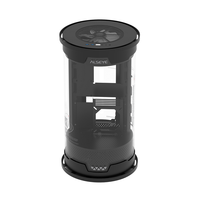 Boîtier PC ALSEYE, nouveau design cylindrique, panoramique à 360 degrés, MICRO ATX/ITX, couleur noire, FC01-B2, compatible avec refroidissement liquide 360.