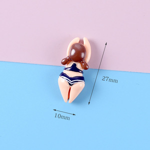 CEHNXI Ciondoli Artistici in Resina Dipinta, Cabochon con Retro Piatto, Modello Personaggio Cartone Animato, Charm Slime per Custodie di Cellulari in Crema - Product Image 6