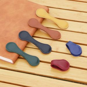 Retro Teardrop PU Leather Magnetic <b>Bookmark</b> Portable Book Page Holder Clip Reading <b>Gift</b> for Students - Product Image 4
