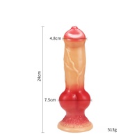 Dildo réaliste en forme de pénis de chien noir, dispositif de masturbation féminine, dilatateur anal, plug anal, faux pénis, vagin artificiel, jouet pour adultes