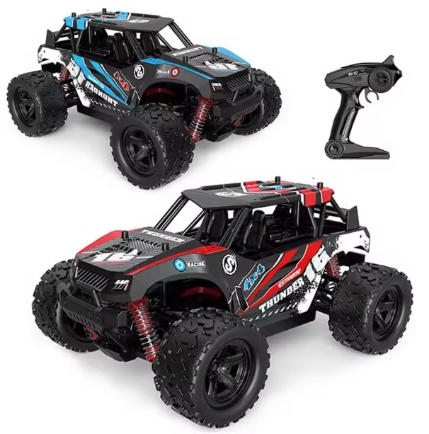 1/18 Scale High-Speed 36 KM/h All-Terrain RC Truck Racing Car 2.4ghz Petrol Wireless Remote Control 6 Channels USB Cable