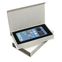 Boîtes d'emballage pour téléphones portables en papier kraft de haute qualité, boîtes d'emballage pour portefeuilles, boîtes cadeaux rectangulaires à rabat magnétique