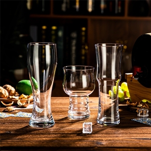 Assortiment de verres à vin pour bières artisanales, 6 à 10 pièces, en verre cristal moderne fait main, ensemble de dégustation de bière <span class=keywords><strong>IPA</strong></span> avec plateau de dégustation et support en bois - Product Image 5
