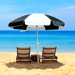 <span class=keywords><strong>Parasol</strong></span> de <span class=keywords><strong>plage</strong></span> de luxe en aluminium noir blanc de grande taille Design moderne pour terrasse extérieure Restaurants Parcs Parasols de <span class=keywords><strong>plage</strong></span> pliables - Product Image 3